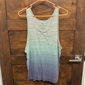 Green/blue ombre tank, size large